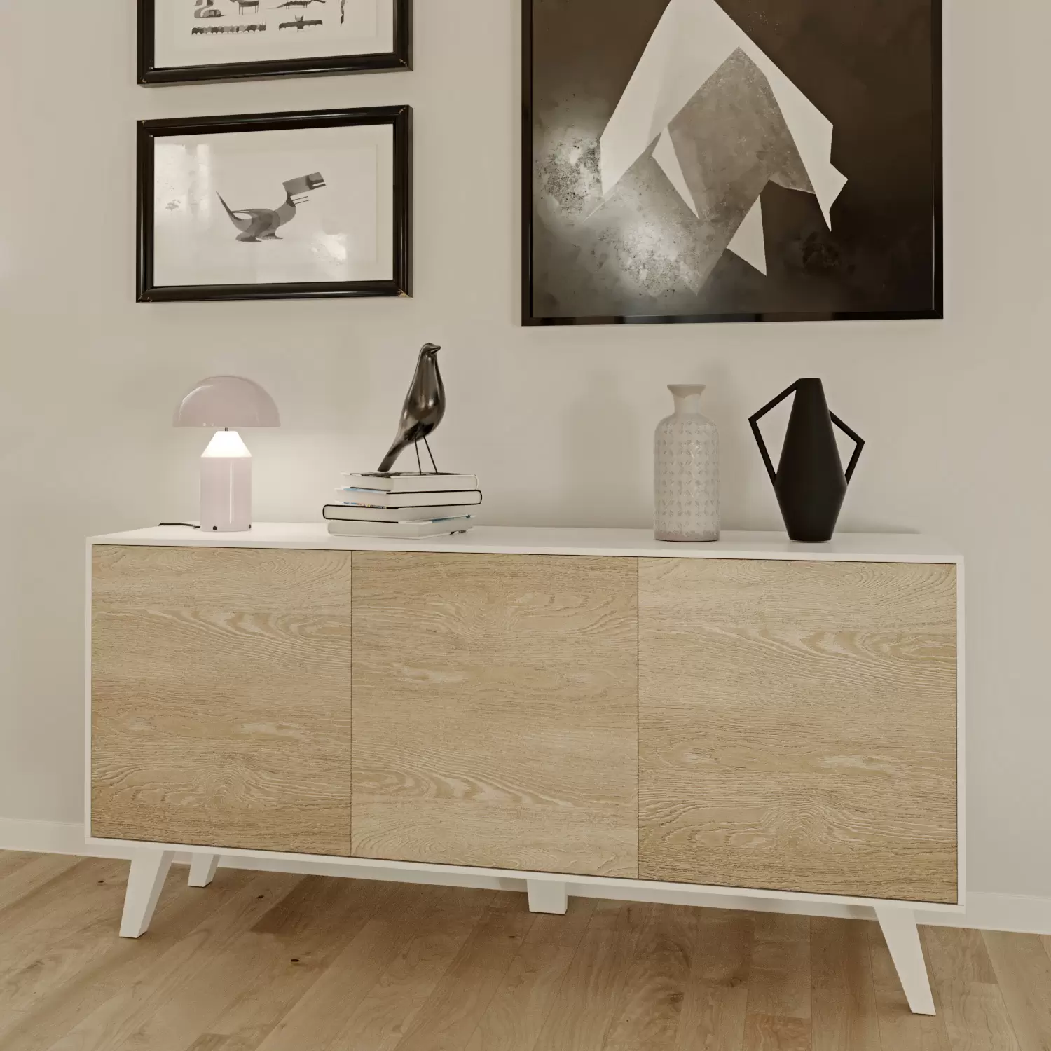 Credenza Gijòn Mobile Mobiletto Soggiorno Salotto Ingresso Sala da