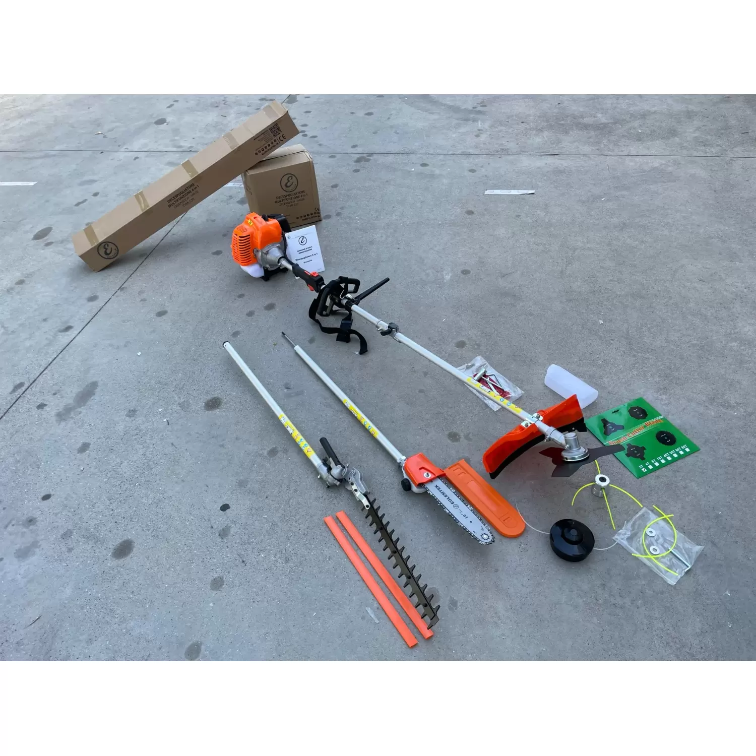 Decespugliatore A Scoppio 52cc Tagliaerba Rasaerba Tagliabordi Motore 2 Tempi Multifunzione 2 In 1 Per Professionisti O Fai Da Te Guanti Omaggio - Foto 8