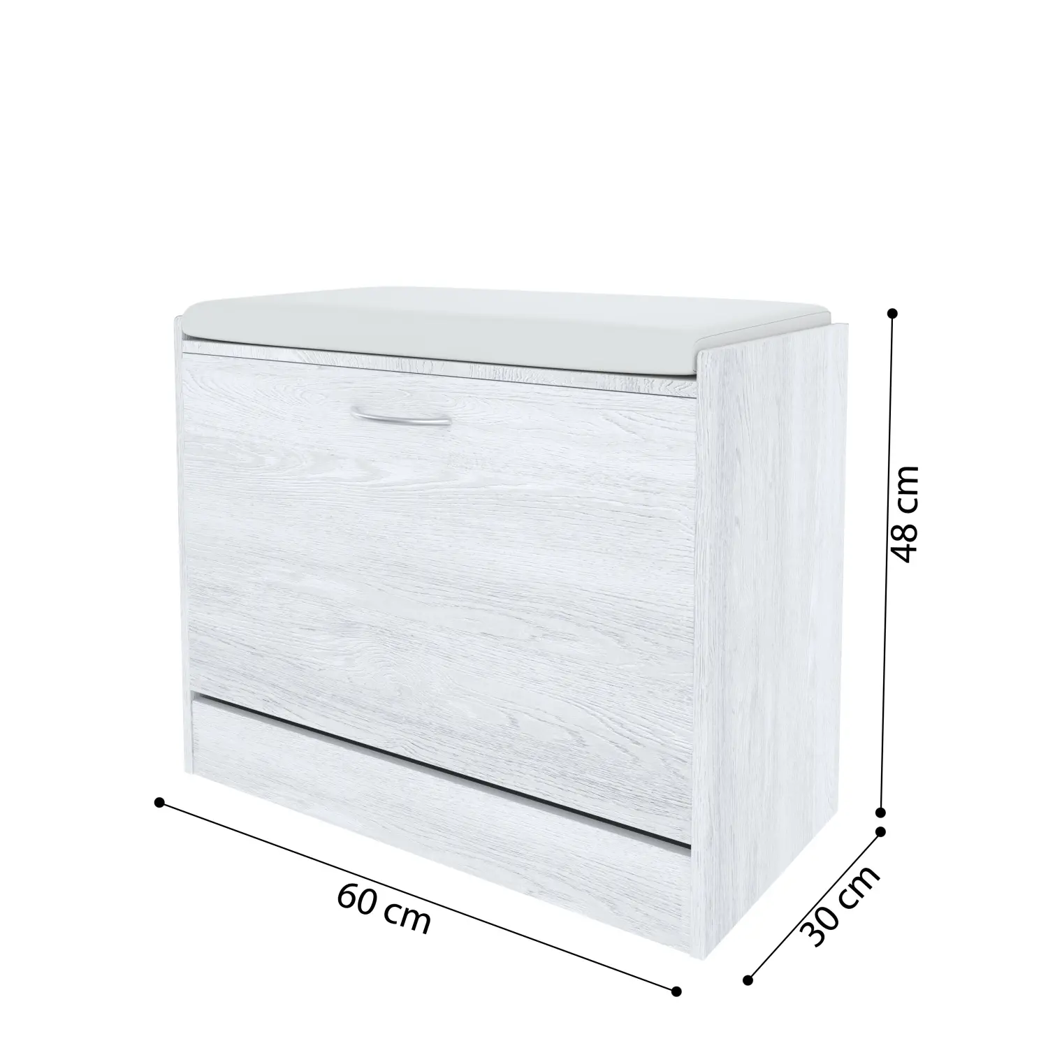 Panca Scarpiera Con Ribalta E Seduta - Elegante E Pratica Per Ingresso O Camera - Foto 3