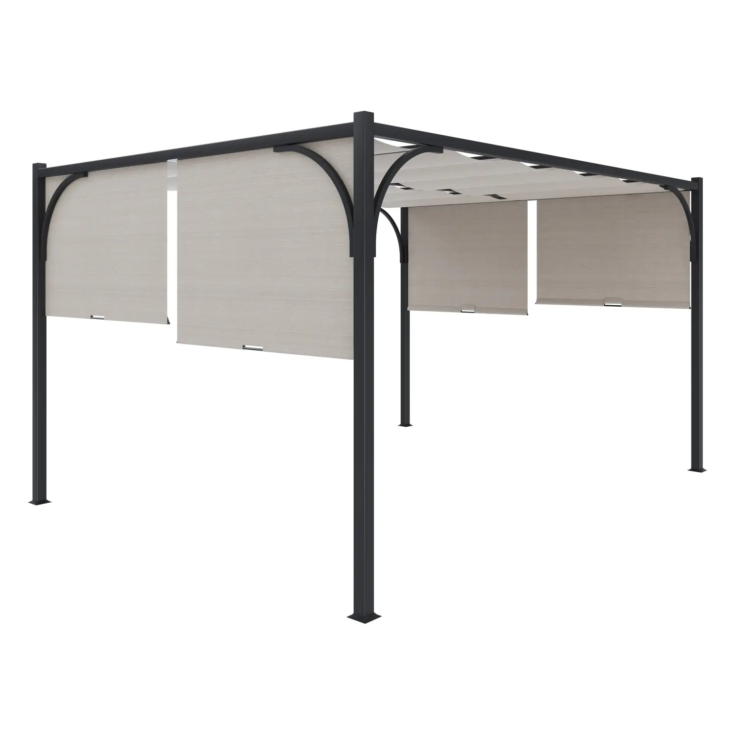 Gazebo Pergola 3x M Pergolato Con Tetto Scorrevole…