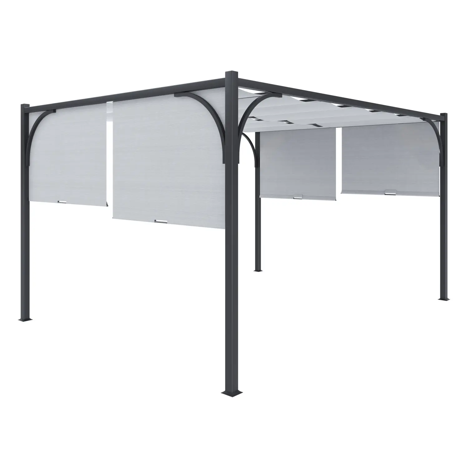 Gazebo Pergola 3x M Pergolato Con Tetto Scorrevole…