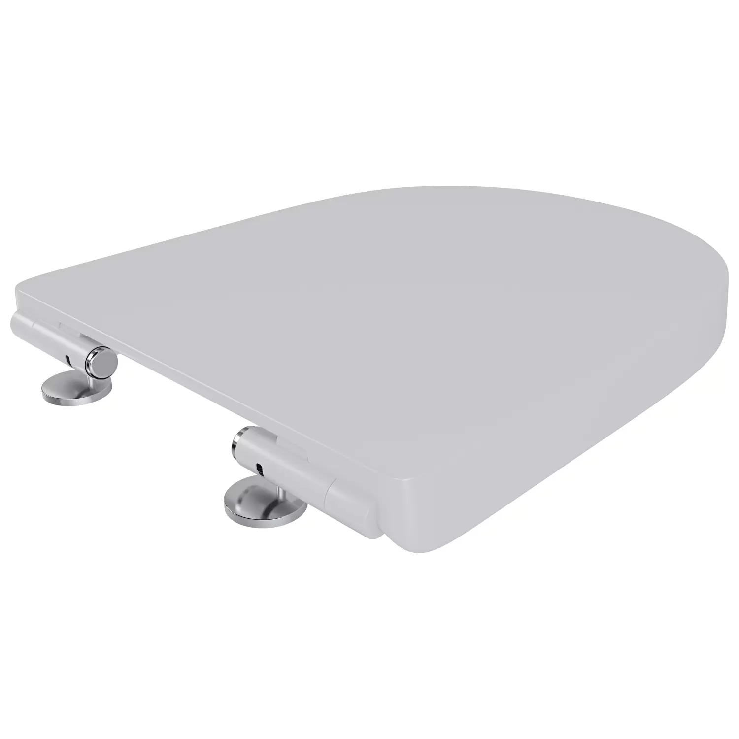 Sedile WC Con Chiusura Soft Close Universale - Forma D, Bianco, 45.8x36.1 Cm, Facile Da Pulire - Foto 8