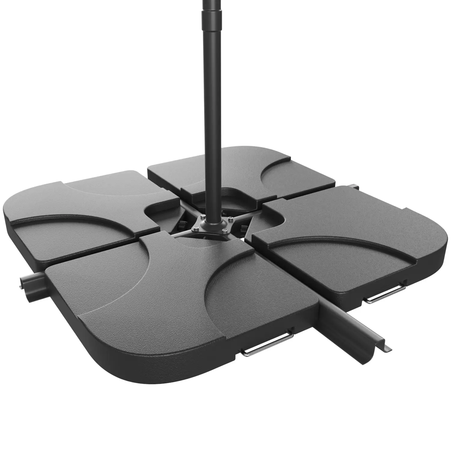 Supporto Ombrello Giardino Patio Base Ombrello Best Choice 62kg - Portatile Con 4 Ruote E Serrature Sabbia/Acqua Porta Ombrelli Piccolo - Foto 5