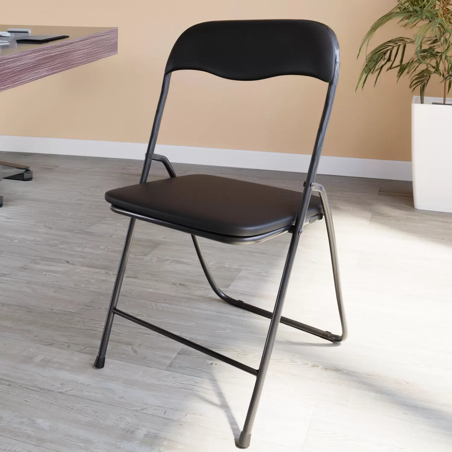 Set da Sedia Pieghevole Slim Opaca in Metallo Sedie Salvaspazio