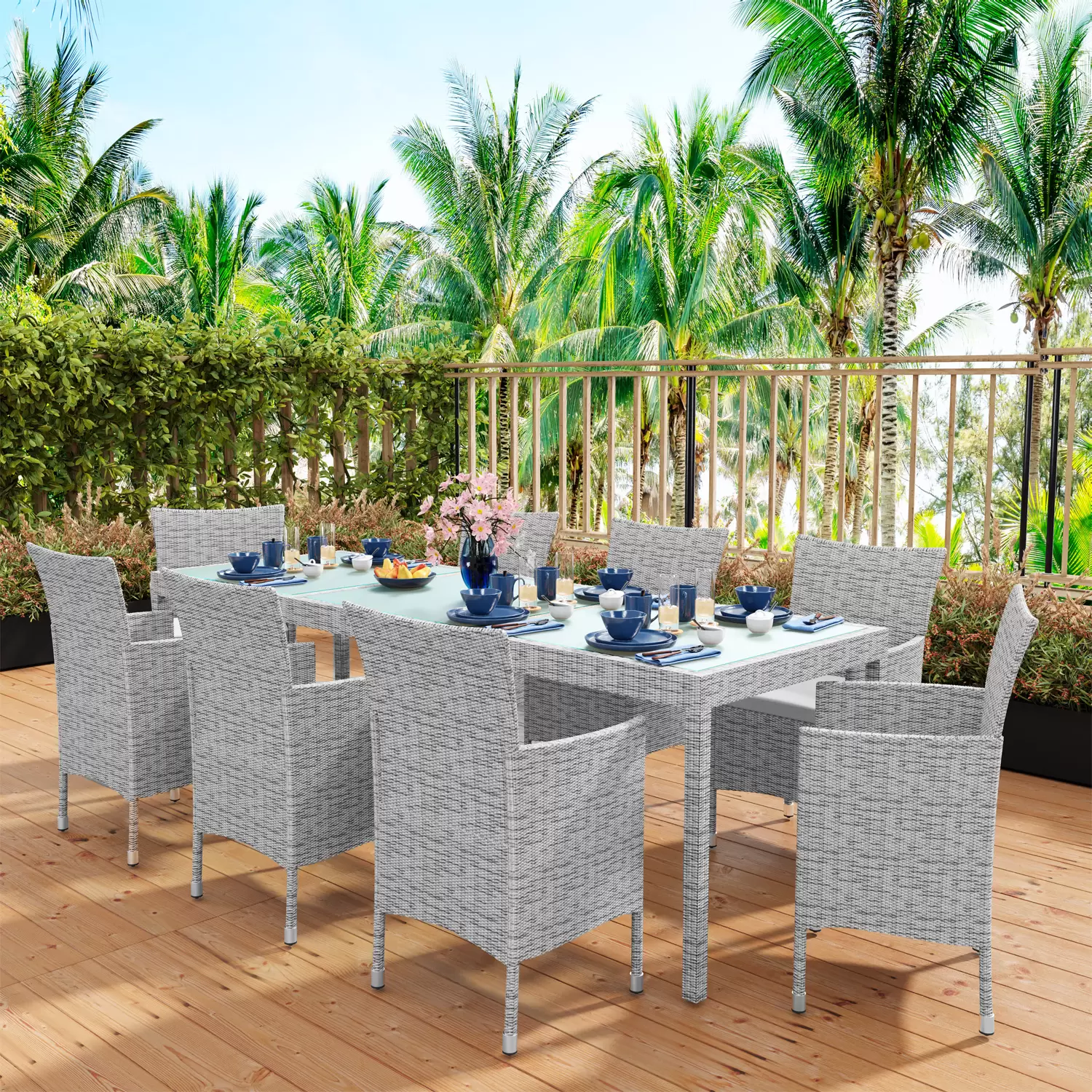 Cuscino Per Sedia Impilabile Da Giardino Angerer - Motivo Farfalla, Colore Beige - Imbottitura Spessa, Made In Germany