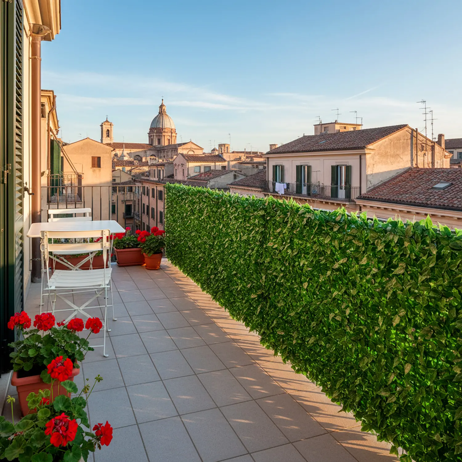 REOVE Recinzione Edera Artificiale 3x1m - Siepe Fitta Per Privacy Su Balcone, Giardino, Terrazzo (2 Rotoli Da 3x0,5m) - 3
