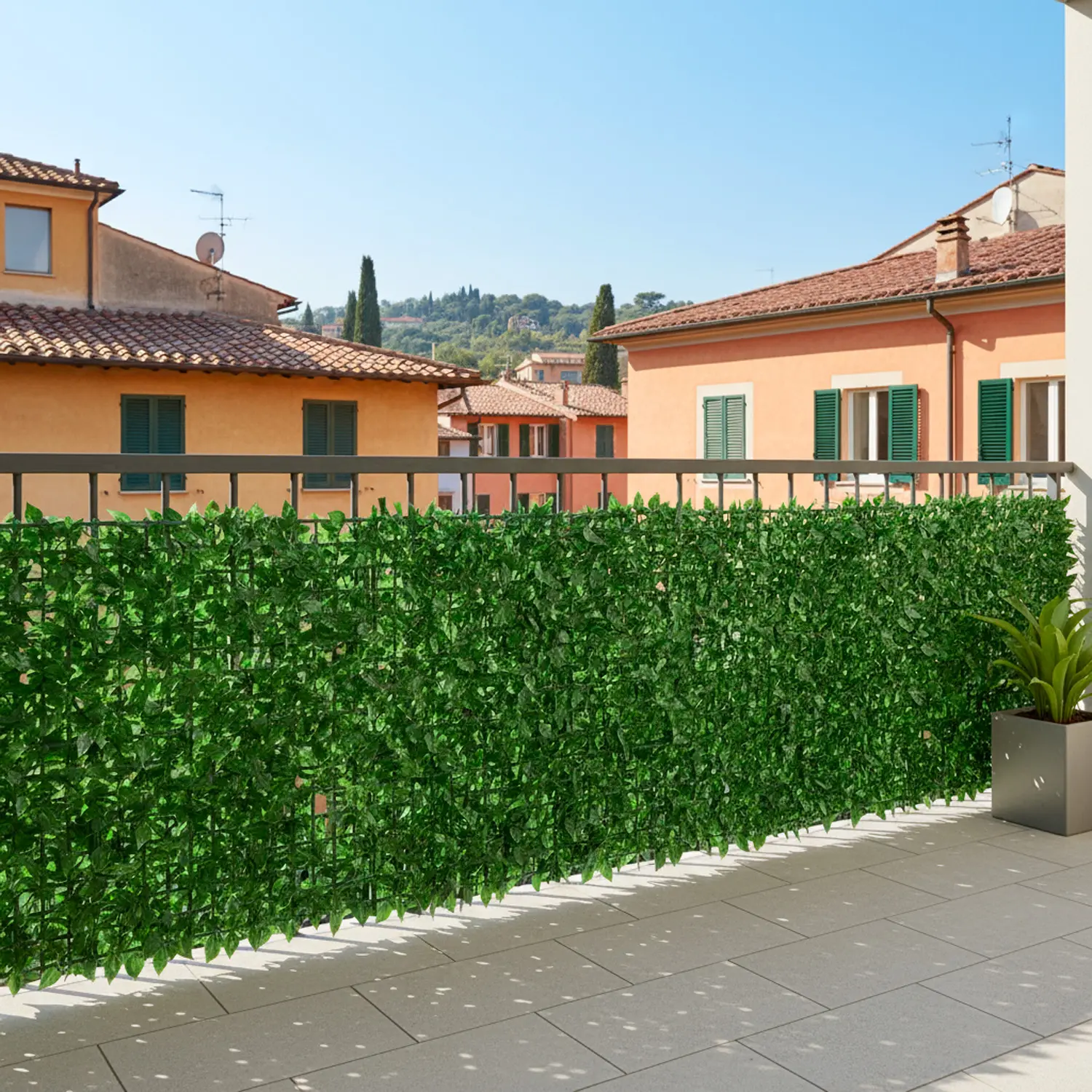 Dimweca Recinzione Di Edera Artificiale-Rotolo Di Siepe Artificiale - Foto 6