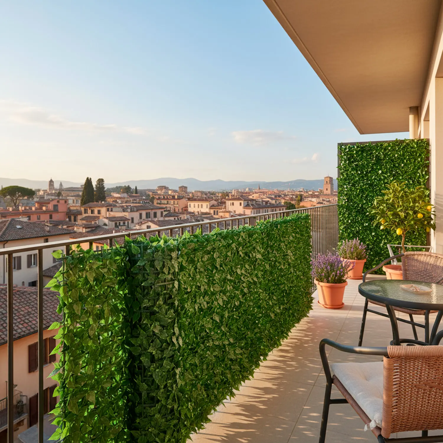 GOPLUS Siepe Artificiale, Foglie Di Edera, Rivestimento Decorativo In Rotolo Per Recinzioni Di - Foto 11