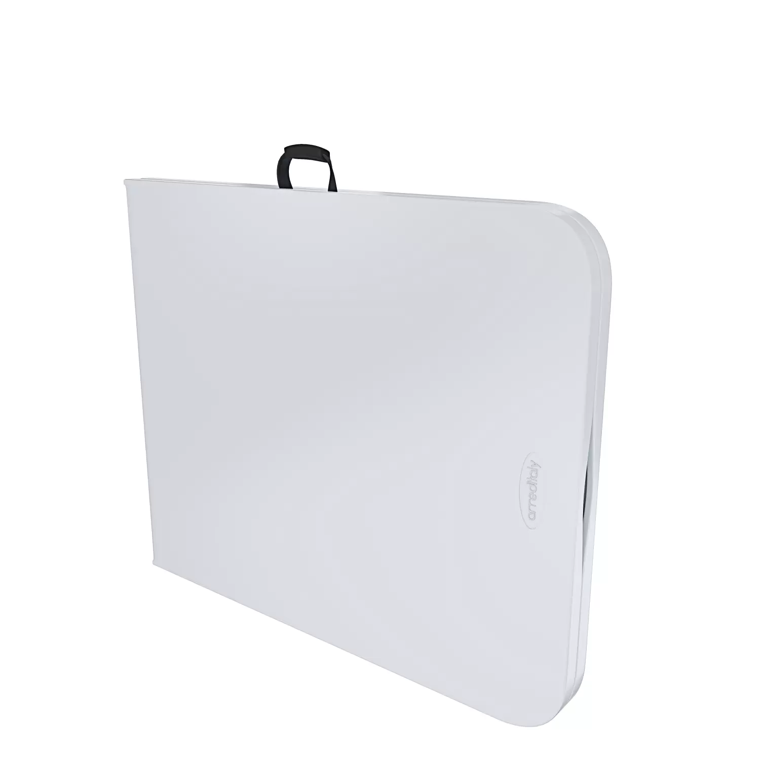 Set 2 Tavoli Pieghevoli Con Coperture - 81x81x110cm | Bianco | Plastica E Acciaio | Per Feste E Eventi - Foto 5