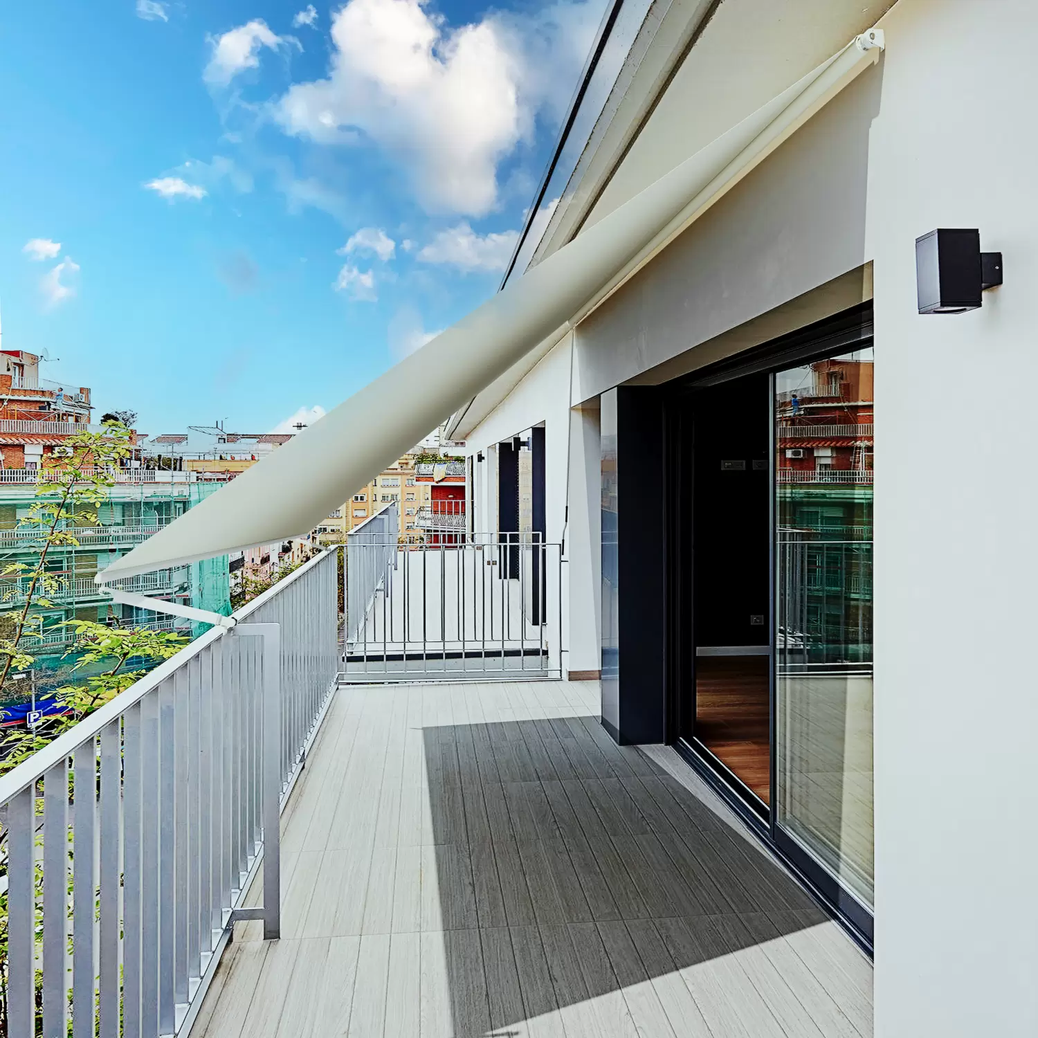 Ombrelloni, tende e tettucci parasole Tenda da Sole da Esterno per Balcone in Tessuto Resistente