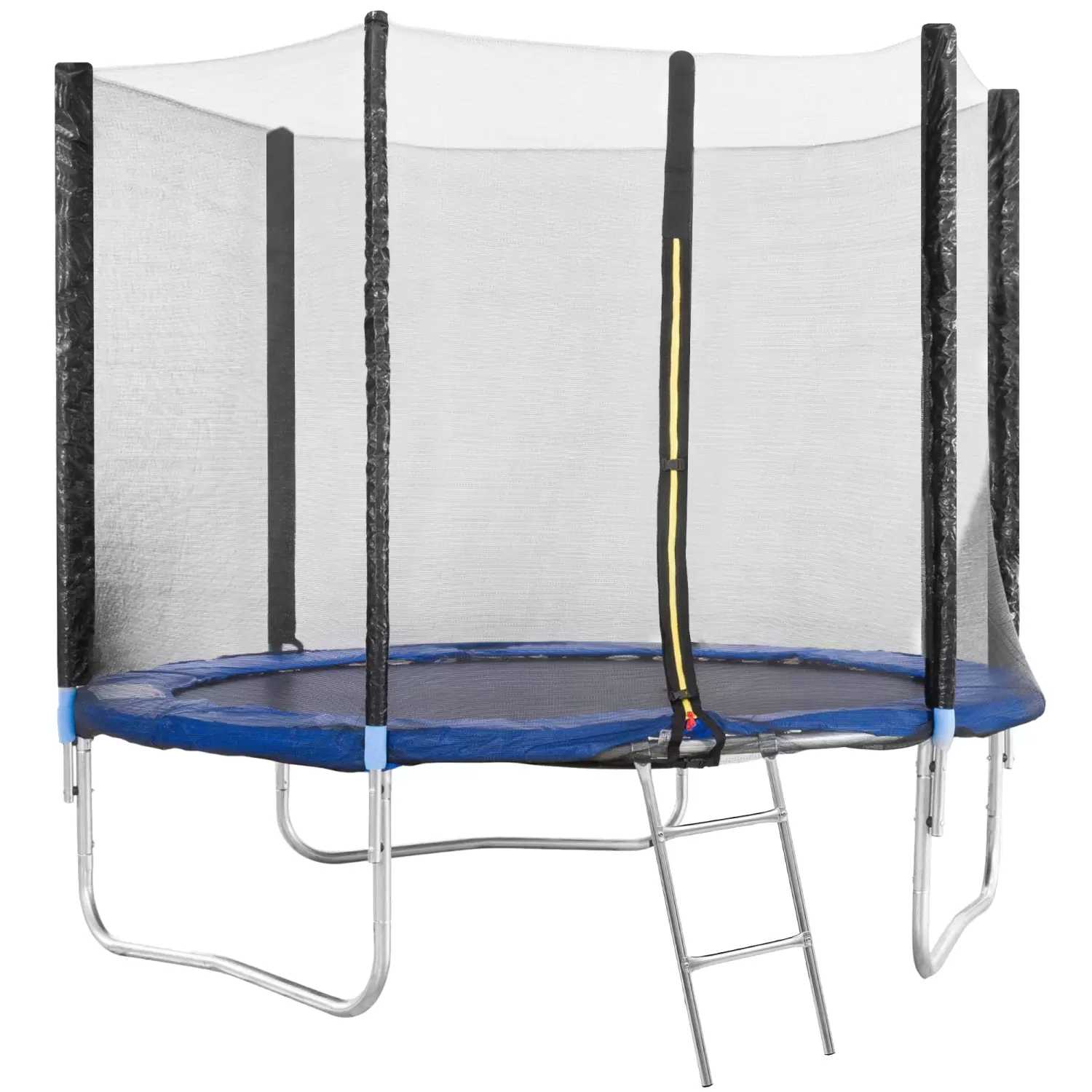 Rete Di Sicurezza Per Trampolino 366 Cm Con 6 Aste – Copertura Bordi E Molle Inclusa – Altezza 185 Cm, Resistente Ai Raggi UV - 4