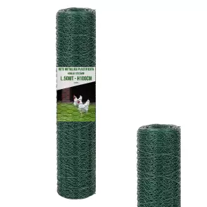 Rete Metallica Zincata Elettrosaldata 25m X 1.5m - Maglia 75x50mm Per Recinzioni Giardino E Orto