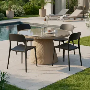 Set di Sedie in Policarbonato Trasparente Cristal Light, Sedie