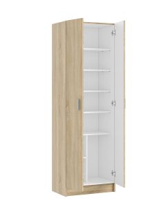 alphabet-armadio-armadietto-multiuso-a-colonna-con-2-ante-e-8-ripiani-ingresso-camera-da-letto-59-x-37-x-180-cm-colore-rovere-chiaro-438835