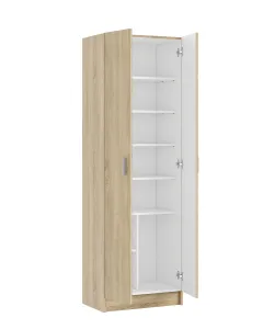 alphabet-armadio-armadietto-multiuso-a-colonna-con-2-ante-e-8-ripiani-ingresso-camera-da-letto-59-x-37-x-180-cm-colore-rovere-chiaro-438835