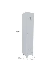 Armadietto Spogliatoio Armadio 1 Anta Slim Sporco Pulito In Lamiera Di Acciaio Salvaspazio Con Chiave Ripiano Appendiabiti Porta Cartellino Per Interno Lavoro Piscina Casa