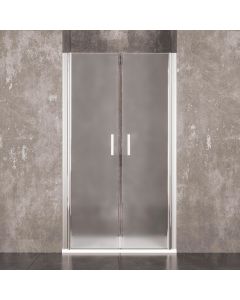 box-doccia-saloon-nicchia-satinato-6-mm-altezza-195-cm-porta-bagno-ante-apertura-doppia-battente-cristallo-temperato-struttura-alluminio-anodizzato-maniglie-acciaio-cromato-veliko-120-x-195-cm-191034-1