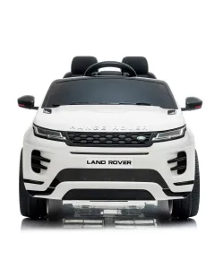 Auto Elettrica Bambini Range Rover Evoque 12V con Licenza Ufficiale Ruote in Gomma EVA Sedile in Pelle Cintura 5 Punti Telecomando 2.4GHz Luci LED Bluetooth MP3 USB Tappetini Inclusi