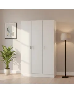 Rajek - Armadio Multiuso bianco 140,25 x 36 x 180,9 cm