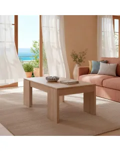 Tavolino da Caffè Con Piano Rialzabile Con Vano Contenitore Alzabile Tavolo da Salotto Moderno Salvaspazio Ideale per Mangiare Lavorare e Organizzare il Soggiorno 100 x 50 x 42 cm