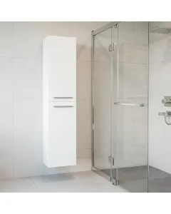 Mobile Bagno Sospeso Armadietto A Colonna Armadio Pensile Sospesa 2 Ante 4 Ripiani Arredamento Bagno Lavanderia Elegante Moderno Minimal