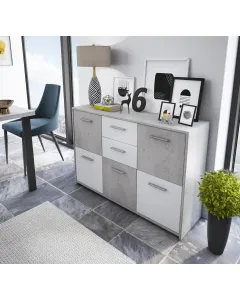 mobile-contenitore-credenza-moderna-con-5-ante-e-2-cassetti-in-melaminico-mobile-multiuso-per-soggiorno-ingresso-studio-sala-da-pranzo-114-x-77-x-32-cm-bianco-e-grigio-cemento-439593