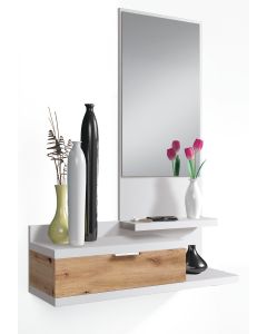 mobile-ingresso-con-cassetto-specchio-e-mensola-design-moderno-salvaspazio-ideale-per-ingresso-soggiorno-con-stile-e-funzionalitagrave-81-x-116-x-29-cm-bianco-e-rovere-439271