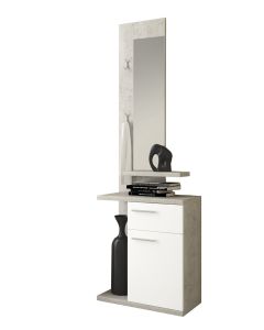 mobile-ingresso-mobiletto-consolle-salvaspazio-con-specchio-cassetto-3-ripiani-e-anta-design-moderno-ingresso-corridoio-resistente-e-compatto-605-x-186-x-28-cm-bianco-e-grigio-cemento-439612