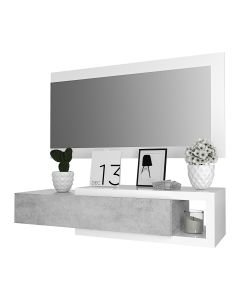 mobile-palma-mobiletto-da-ingresso-sospeso-con-cassetto-mensola-e-specchio-arredo-arredamento-sala-95-x-25-x-26-cm-colore-bianco-lucido-e-grigio-cemento-190138-1