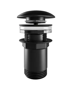 piletta-click-clack-universale-66-cm-in-ottone-nero-opaco-compatibile-con-lavabo-e-bidet-con-o-senza-troppopieno-design-moderno-e-apertura-a-pressione-440367