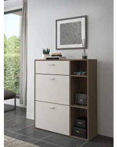 scarpiera-mobile-portascarpe-salvaspazio-ingresso-con-2-ribalte-doppia-profonditagrave-1-cassetto-3-vani-a-giorno-design-moderno-per-corridoio-sala-90-x-1015-x-26-cm-bianco-e-noce-439883