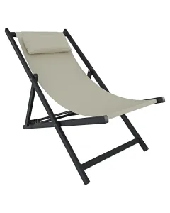 sedia-sdraio-leggera-da-giardino-schienale-regolabile-5-posizioni-pieghevole-ergonomica-con-cuscino-traspirante-struttura-nera-in-alluminio-da-esterno-piscina-mare-portata-massima-160-kg-beige-436058