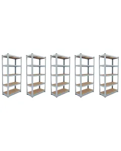 set-di-5-scaffale-in-metallo-e-mdf-scaffale-ad-alta-portata-fino-a-875-kg-con-5-ripiani-regolabili-ideale-per-garage-officina-cantina-capannone-magazzino-design-modulare-180-x-90-x-40-cm-191133-1