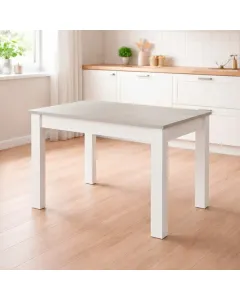 Tavolo Da Pranzo 4 Posti Fisso Stile Nordico Moderno Minimal Tavolino Per Cucina Sala Da Pranzo Soggiorno Zona Living 108.5 x 67 x 78 Cm