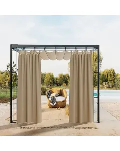 Tenda Gazebo Da Esterno Idrorepellente Resistente Impermeabile Antimuffa Con Passanti E Bottoni Tenda Oscurante Per Giardino Balcone Piscina Terrazzo 150 x 270 Cm
