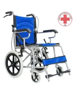 carrozzina-pieghevole-per-disabili-sedia-a-rotelle-a-spinta-assistita-con-leva-freno-ruote-in-pu-pvc-telaio-in-alluminio-a-doppia-crociera-tasca-portaoggetti-86-x-58-x-93-cm-portata-150-kg-blu-191600-1
