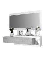 mobile-palma-mobiletto-da-ingresso-sospeso-con-cassetto-mensola-e-specchio-arredo-arredamento-sala-95-x-25-x-26-cm-colore-bianco-lucido-e-grigio-cemento-190138-1