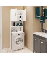 mobile-sopra-lavatrice-asciugatrice-armadio-mobiletto-bagno-mobili-salvaspazio-scaffale-in-legno-armadietto-da-incasso-a-colonna-con-ante-per-lavanderia-coprilavatrice-orem-190-x-26-x-64-cm-bianco-191294-1