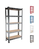 scaffale-metallo-e-legno-mdf-ad-alta-portata-carico-pesante-fino-a-875-kg-5-ripiani-regolabili-garage-officina-cantina-capannone-magazzino-design-modulare-150-x-75-x-30-cm-190816-1