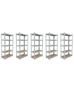 set-di-5-scaffale-in-metallo-e-mdf-scaffale-ad-alta-portata-fino-a-875-kg-con-5-ripiani-regolabili-ideale-per-garage-officina-cantina-capannone-magazzino-design-modulare-180-x-90-x-40-cm-191133-1