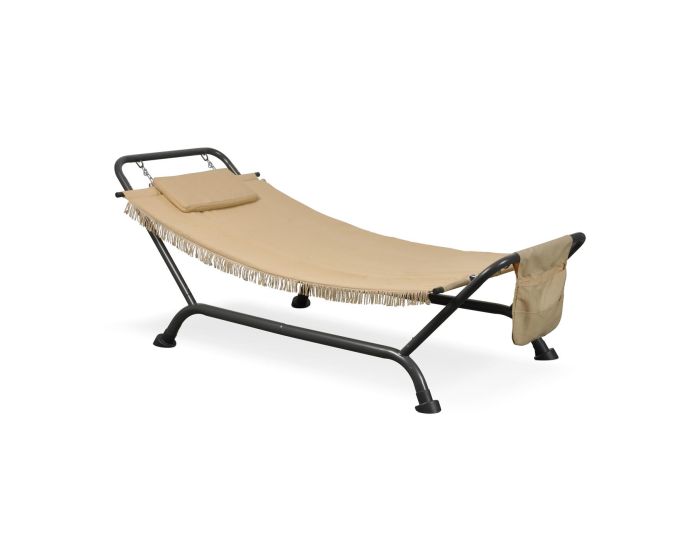 amaca-da-giardino-con-supporto-in-acciaio-e-telo-in-poliestere-resistente-con-cuscino-e-telo-portaoggetti-per-esterno-terrazzo-piscina-balcone-portata-max-120-kg-design-maluku-232-x-96-x-78-cm-beige-33737-1