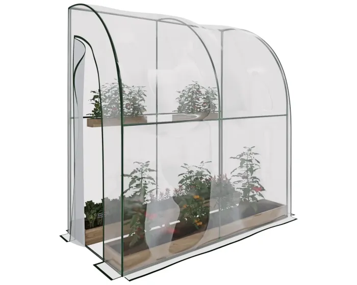 serra-a-casetta-da-parete-muro-in-acciaio-per-giardino-piante-fiori-orto-copertura-trasparente-in-pvc-con-2-porte-avvolgibili-a-cerniera-protezione-piante-giardinaggio-200-x-100-x-215-cm-435657